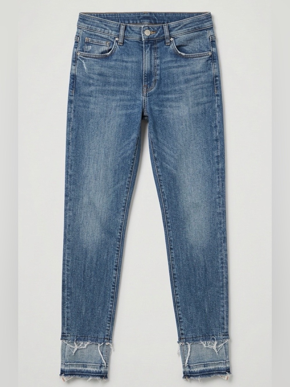Rag & Bone /JEAN The Crew Skinny Jeans Size 29 Distressed Raw Hem